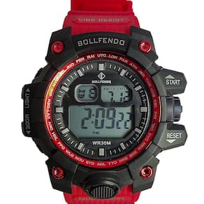 Relogio Masculino Vermelho Militar Digital Resistente Água