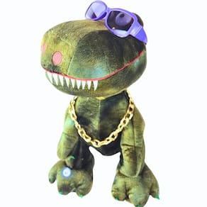 Boneco Dino Doidao Som E Movimento Dança Grava Voz - Castela
