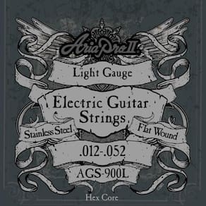 Encordoamento Para Guitarra Leve Flatw .011 Ags900l Aria Pro Ii
