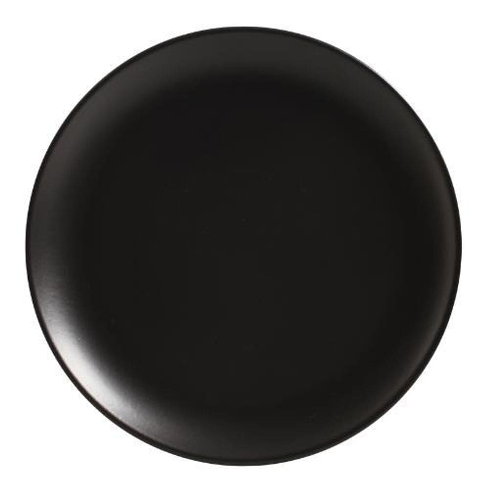 Conjunto Com 6 Pratos Raso Coup Preto Acetinado 29Cm