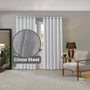 Cortina Duplex Monte Carlo 4,2 X 2,5 - Bella Janela Cinza