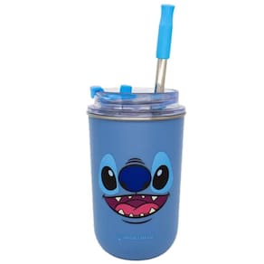 Copo Canudo Stitch 300 ML - Zona Criativa