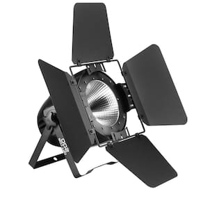 Refletor Led Par 64 Cob 200W Branco 3000K 6000K Com Barndoor