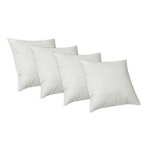 Kit 4 Capas Almofada Luxo 43X43 Jacquard Com Ziper Caribe
