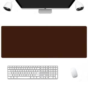 Mousepad Couro Executivo 60X30 Para Escritório + Porta Copos