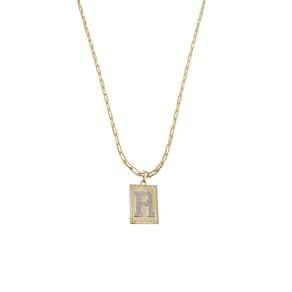 Cordão 45Cm Masculino Feminino Pingente Letra R Banhado Ouro