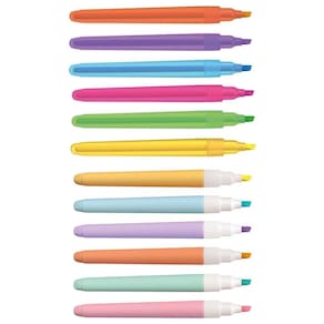 Marca Texto Lumini Lite 6 Cores Neon + 6 Cores Pastel Cis Kit Completo
