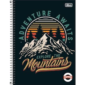 Caderno Espiral Capa Dura Universitário Pepper Masculino 80 Folhas 1 Matéria Tilibra