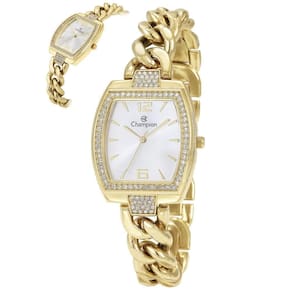 Relógio Champion Feminino Ref: Cf24840H Retangular Bracelete