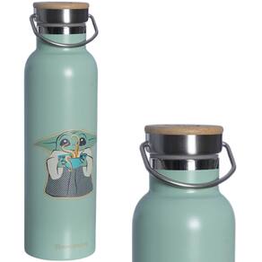 Garrafa Baby Yoda Térmica 12 Horas Quente Gelada 600ml Com Alça Oficial Star Wars Mandaloriano