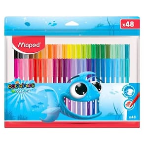 Caneta Hidrográfica Color´peps Ocean Polvo Com 48 Cores Maped