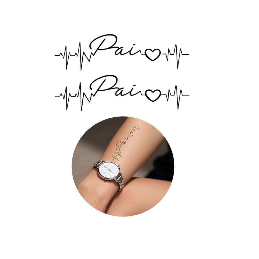 Tatuagens Temporária Homenagem Aniversário Dia Dos Pais Mães