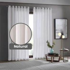 Cortina Rustica Lugo 5,4 X 2,5 - Bella Janela Natural
