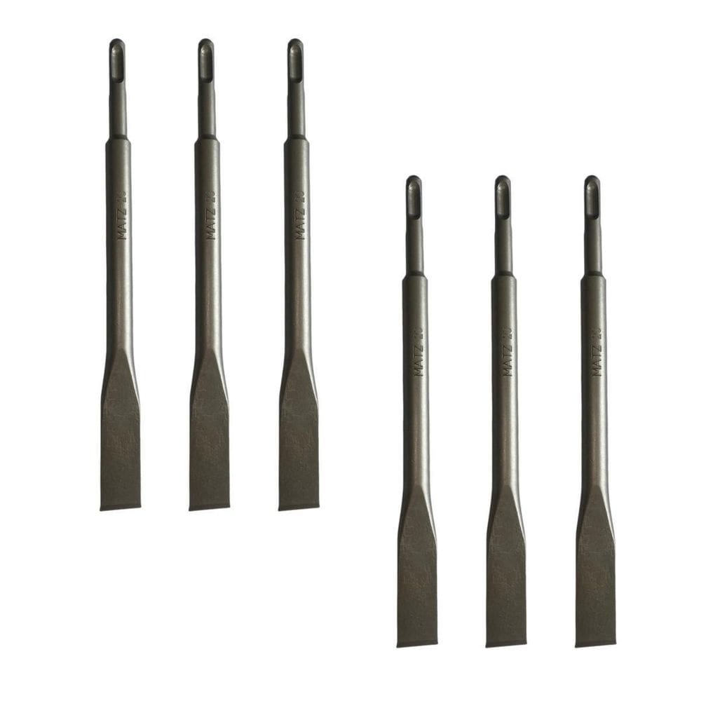 Kit 6 Talhadeira Martelete Rompedor Sds Plus 20X250Mm Matz