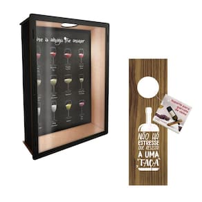 Porta Rolhas De Vinho Com Suporte De Garrafa