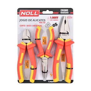 Jogo De Alicates Vde - 1000V Com 3 Peças 624,0001 - Noll