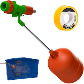 Torneira Boia Caixa D`Água 1/2 E 3/4 Air Lock + Veda Rosca