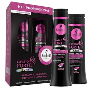 Promopack Haskell Cavalo Forte Hidra Sh 500Ml Cond 300Ml