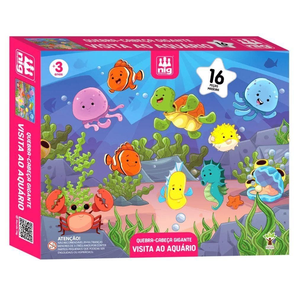 Puzzle Visita Ao Aquário - Nig Brinquedos