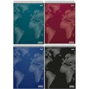 Caderno Espiral Superior Capa Dura 1 Matéria - 80 Folhas - World Class - São Domingos
