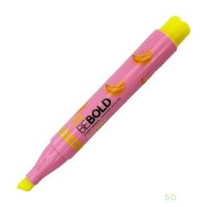 Marca Texto Com Aroma De Frutas Be Bold Newpen Amarelo (banana)