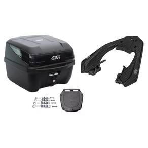 KIT BAÚ 33L M.LOCK TRAFFIC III GIVI + BAGAGEIRO SCAM Fiber Force Cb 250 Twister 2016 A 2021