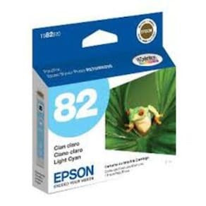 Cartucho De Tinta Epson To82 Azul Claro T082520 Br R270 R290 Rx590 Rx390 T50 Tx720