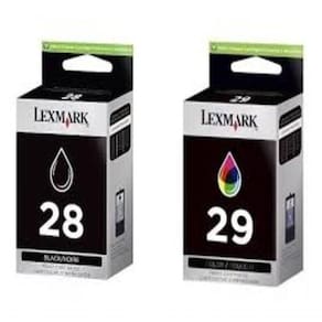 Cartucho Lexmark Preto 28 29 Kit Casal Preto E Color