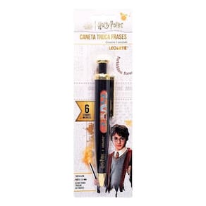 Caneta Esferográfica Harry Potter Troca Frases 97184PT 1.0mm - Leo&Leo