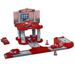 Pista Estacionamento Bombeiro C- 18 Peças - Wellkids