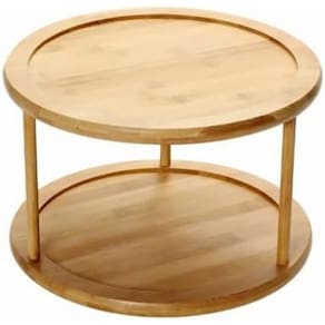 Organizador Giratório Duplo Keep OU 26 x 26 x 17,5cm - Bambu