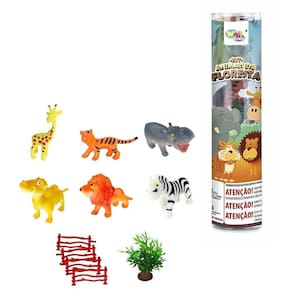 Kit Animais Da Floresta - 11 Peças - Wellkids Unica Kit Animais Da Floresta - 11 Peças - Wellkids
