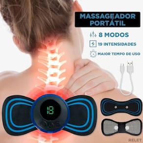 Massageador Estimulador Relaxamento Muscular Alivia Dor