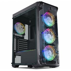 Gabinete Gamer K-Mex, A1B1 Trooper, Argb, Atx, Preto