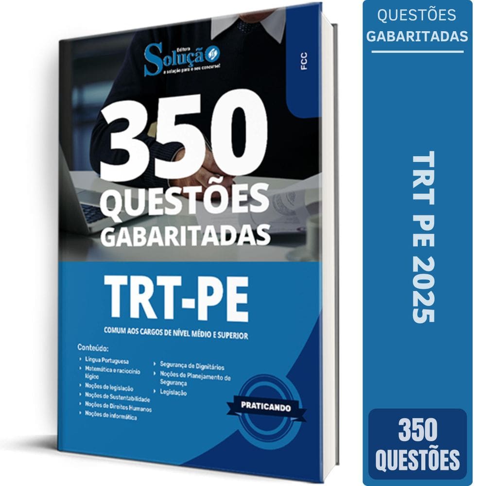 Caderno Questões Trt Pe 2025 Comum Aos Cargos Nível Médio E