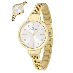 Relógio Champion Feminino Ref: Cf24288H Bracelete Dourado