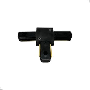 Conector Emenda T Para Trilho 2 Fios Led Eletrificado Preto