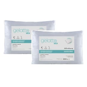 Kit 2 Travesseiros Viscoelastico Gelatto Nasa 46X66Cm