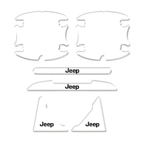 Adesivo Protetor De Maçaneta Jeep Renegade, Compass Resinado Transparente