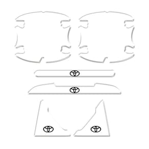 Adesivo Protetor De Maçaneta Porta Carro Toyota Hilux Yaris Transparente