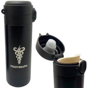 Garrafa Profissão Fisioterapia Fisioterapeuta Térmica 6Horas Quente Gelada 400ml Com Trava