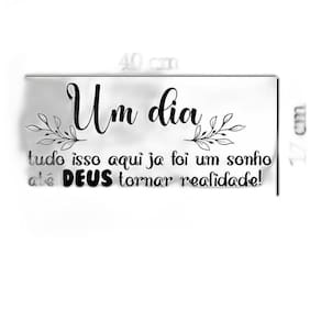 Adesivo De Parede Frase Até Deus Tornar Realidade