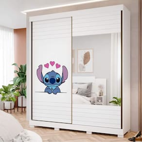 Adesivo Para Guarda Roupa Stitch Apaixonado