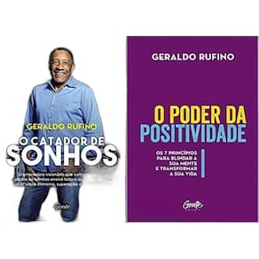 2 Livros Geraldo Rufino Catador Sonhos+Poder Positividade