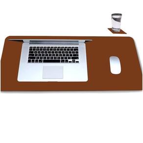 Desk Pad 180X40 Computador Notebook Em Couro + Porta Copo