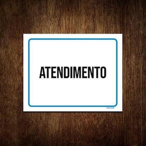 Kit 10 Placas Ambiente Sinalização Setor Atendimento