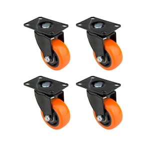 4 Rodizios Roda Para Case 3 Polegadas 4 Furos Profissional