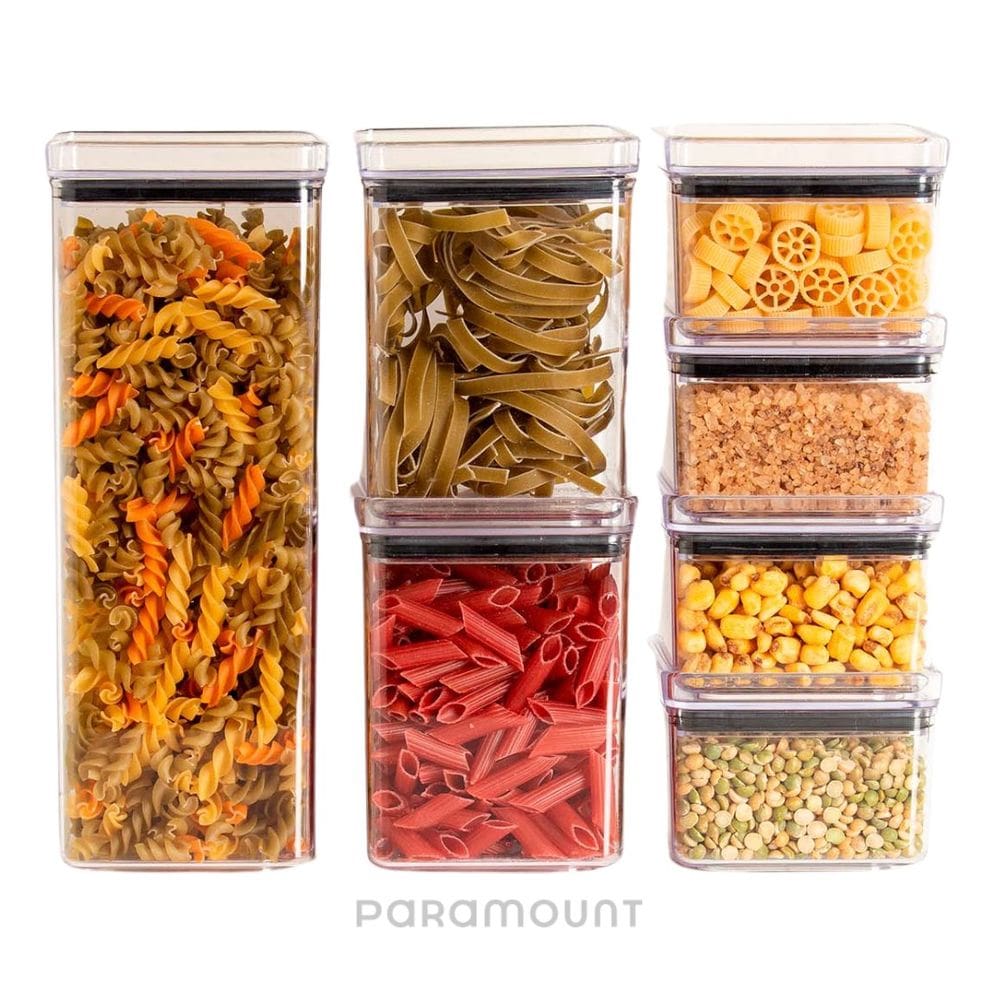 Kit Potes Herméticos Empilháveis com 7 Peças Paramount