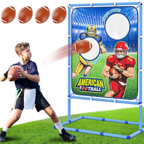 Jogo de arremesso de futebol Polkoliye com 4 bolas infláveis para crianças de 5 a 12 anos