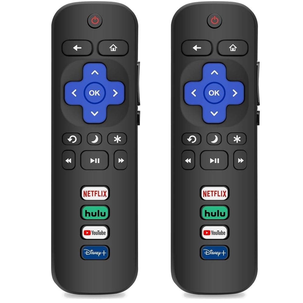 Pacote de 2 controles remotos de substituição para Roku TV Gotellx